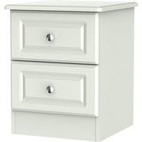 Welcome Furniture Ready Assembled Montego 2-Drawer Bedside Table - Ash Grey, Grey