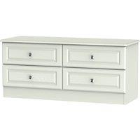Welcome Furniture Ready Assembled Montego 4-Drawer Midi Chest - Ash Grey, Grey