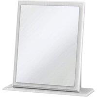 Ready Assembled Montego Dressing Table Mirror - White, White