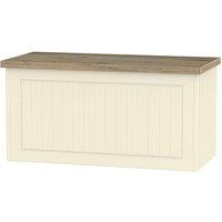 Ready Assembled Wilcox Blanket Box - Cream Ash, Cream