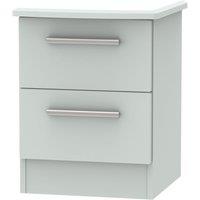 Welcome Furniture Ready Assembled Fourisse 2-Drawer Bedside Table - Grey, Grey