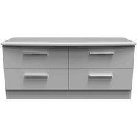 Welcome Furniture Ready Assembled Fourisse 4-Drawer Midi Chest of Drawers - Grey, Grey