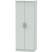 Welcome Furniture Ready Assembled Fourisse Tall 2-Door Wardrobe, Grey