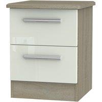 Welcome Furniture Ready Assembled Kirkhill 2-Drawer Bedside Table - Taupe Cedar, Brown