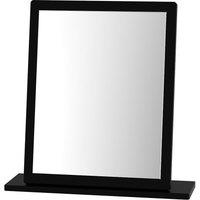 Ready Assembled Tedesca Dressing Table Mirror - Black, Black