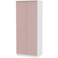 Welcome Furniture Ready Assembled Tedesca 2-Door Wardrobe - Pink, Pink