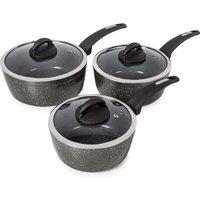Tower Cerastone 3 Piece Non Stick Forged Pan Set - Graphite, Silver