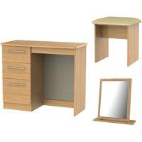 Ready Assembled Edina Dressing Table Set, Brown