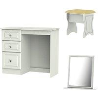 Ready Assembled Montego 3-Piece Dressing Table Set, Grey