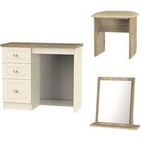 Ready Assembled Wilcox Dressing Table Set, Cream