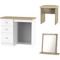 Ready Assembled Wilcox Dressing Table Set, White