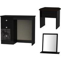 Ready Assembled Tedesca Dressing Table Set, Black