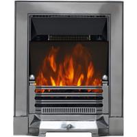 Focal Point Fires 2kw Edwardian Inset Electric Fire Chrome, Silver