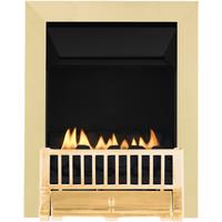 Focal Point Fires 2.3kW Farlam Flueless Inset Gas Fire - Brass, Gold