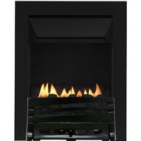 Focal Point Fires 2.3kW Mono Flueless Inset Gas Fire - Black, Black