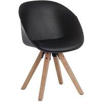 Teknik 2 Pack Pyramid Padded Tub Chair - Black, Black