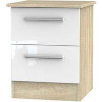 Welcome Furniture Ready Assembled Goodland 2-Drawer Cabinet - White, White