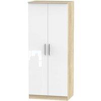 Welcome Furniture Ready Assembled Goodland 2-Door Wardrobe - White, White