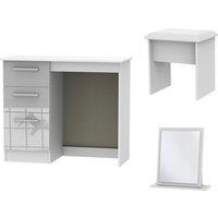 Ready Assembled Goodland 3-Piece Dressing Set - Grey, Grey