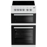 Beko KDVC563AW Double Oven 89L Electric Cooker - White, White
