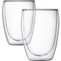 Bodum Double-Walled Pavina Glass Mug - Pair