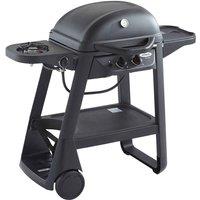 Outback Excel Onyx 2-Burner Gas Trolley BBQ with Side Burner