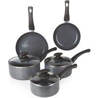 Tower Cerastone 5-Piece Non-Stick Pan Set - Charcoal Grey