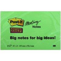 3M Post-It Super Sticky Meeting Notes - Pack of 4