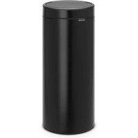 Brabantia 30L Touch Bin - Matt Black, Black