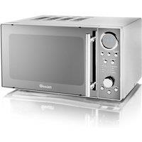 Swan SM3080N 800W 20L Digital Solo Microwave - Silver