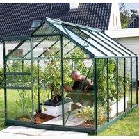 Vitavia Venus 6' x 10' Green Coated Greenhouse - Toughened Glass, Green