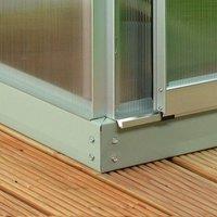 Vitavia Ida 8' x 4' Steel Perimeter Base, Silver