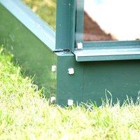 Vitavia 6' x 6' Greenhouse Perimeter Base - Venus / Orion, Silver