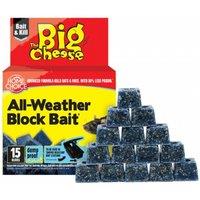 The Big Cheese Mouse/Rat Killer All Weather BlockBait 15x10g