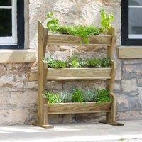 Zest Vertical Herb Stand, Brown