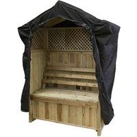 Zest Wooden Dorset Arbour With Storage Box & Cover, Brown