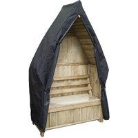 Zest Cheltenham Garden Arbour With Storage Box & Cover, Brown