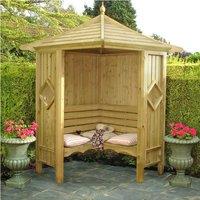 Shire Classic Corner Arbour, Brown