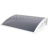 Greenhurst 1m Tinted Door Canopy Cover - White