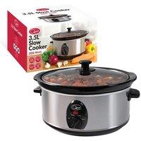 Quest 35270 3.5L Slow Cooker - Stainless Steel, Silver