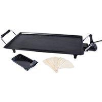 Quest 35490 2000W Electric Teppanyaki Grill -Black, Black