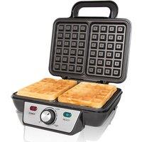 Quest 35950 1000W 2-Slice Waffle Maker - Black, Black