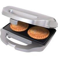 Quest 35970 700W Double Pie Maker - Silver/Black, Silver