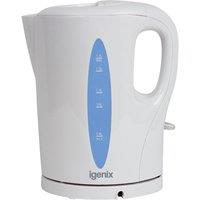 Igenix IG7270 1.7L Cordless 2200W Jug Kettle - White, White