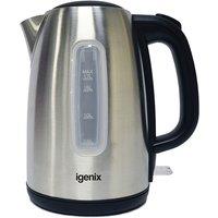 Igenix IG7731 1.7L Cordless 2200W Jug Kettle - Stainless Steel, Silver
