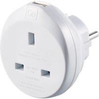 Go Travel Go-Travel Adaptor plus USB - UK-EU