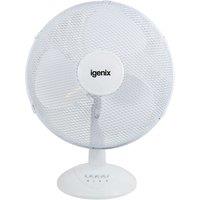 Igenix DF1610 16-Inch Desk Fan - White, White