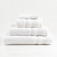 Allure Zero Twist Bath Towel - White, White