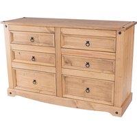 Core Products Halea 6-Drawer Pine Chest, Brown