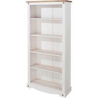 Core Products Halea Pine Tall Bookcase - White, White
